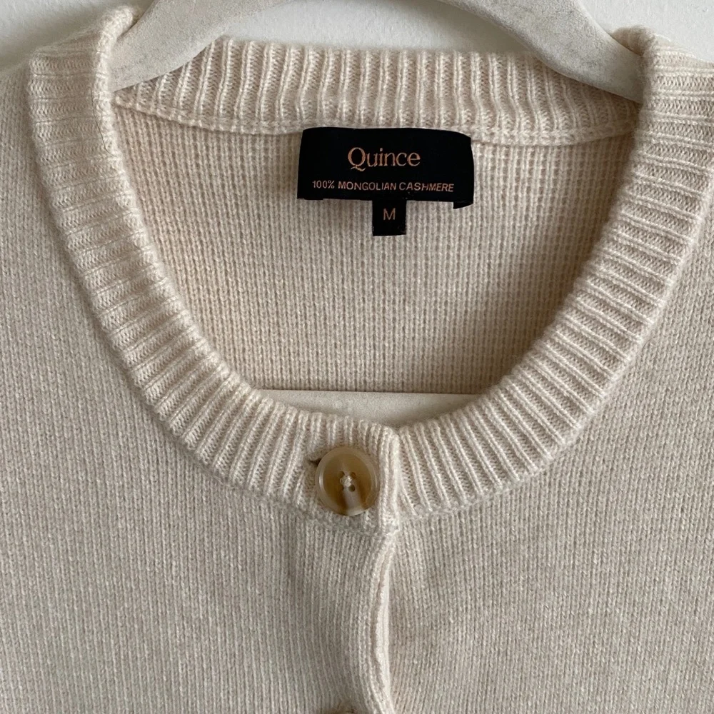 Quince Mongolian Cashmere Structured Cardigan - Picture 2 of 6